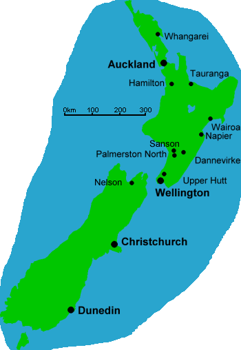 Group locations in NZ